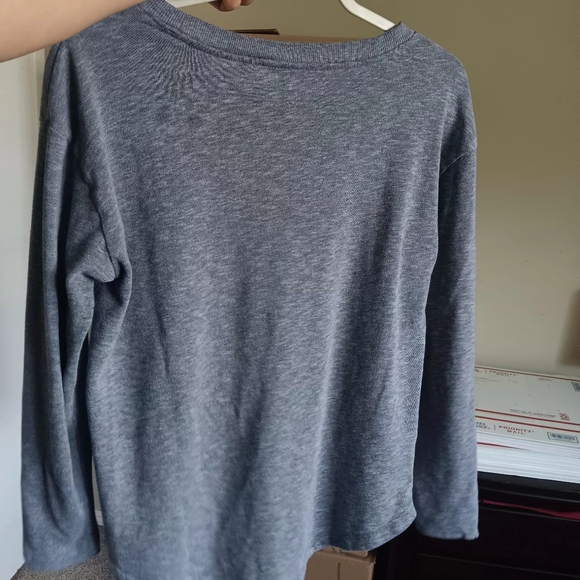 Loft Women’s Long-Sleeve Crew Neck Sweater - Heather Gray - Picture 2 of 8